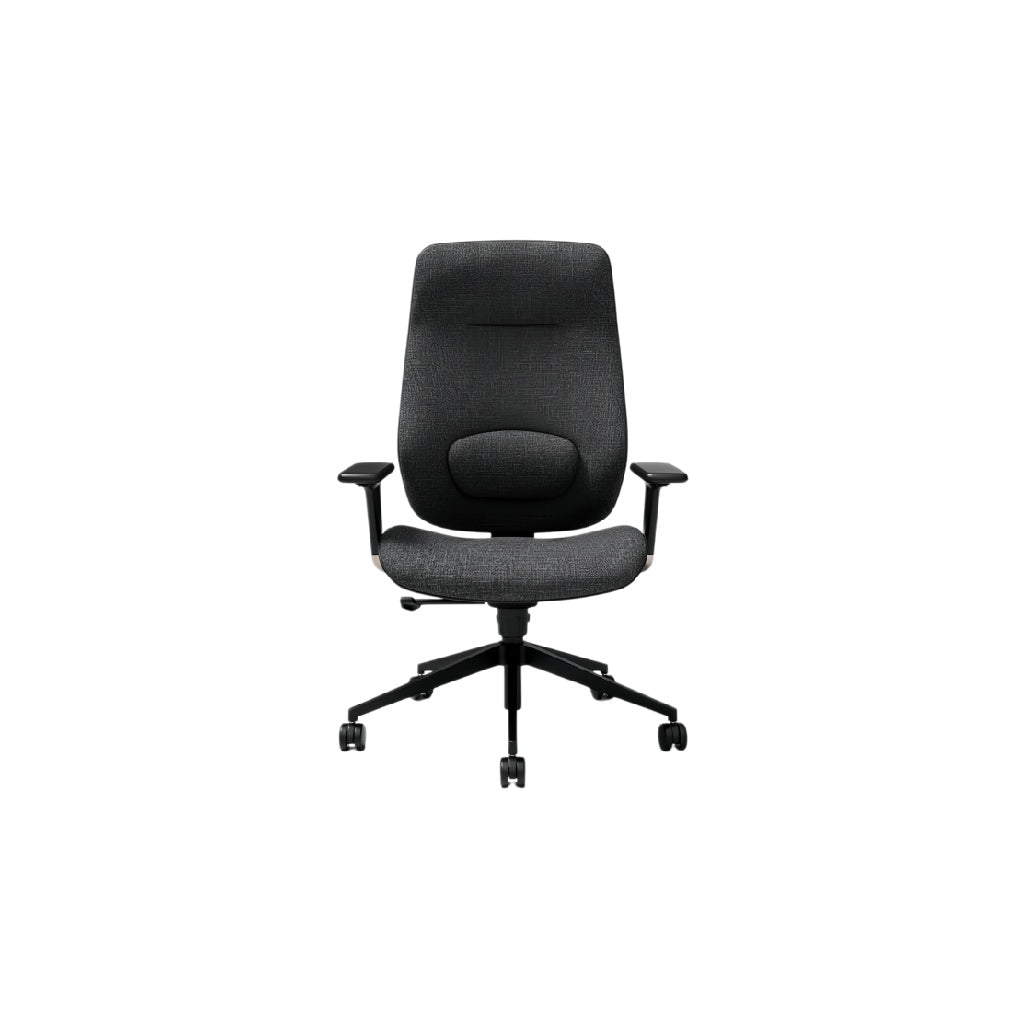 **Ergonomische bureaustoel met verstelbare armleuning en zwenkwielen**