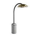 **Technische titel in het Nederlands: Moderne Bureaulamp met Betonvoet en Gebogen Arm**