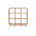 **Titel in het Nederlands: **Moderne houten boekenplank met afgeronde hoeken**