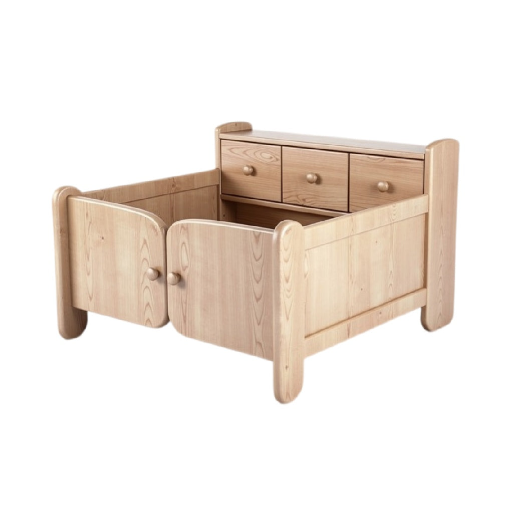 **Technische titel in het Nederlands:** **Houten kinderbed met opberglades**