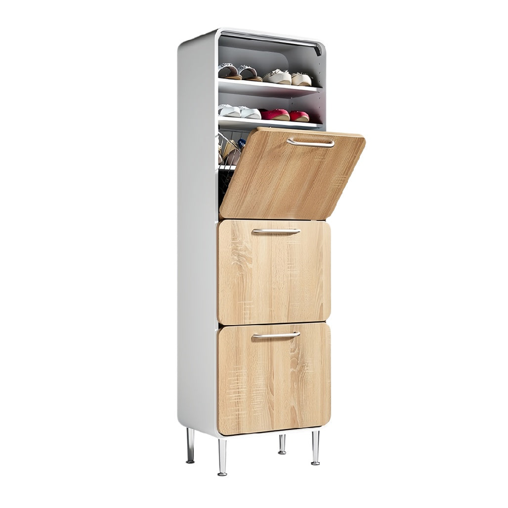 **Titel in het Nederlands: Moderne schoenenkast met opbergruimte en een minimalistisch ontwerp**
